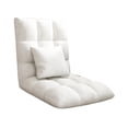 thumbnail image 4 of Sofá de piso,Sofá Cama Plegable Individual Cómodo Acolchado Adultos,Silla de piso para juegos Dormitorio con respaldo portátil,Sofá cama perezoso,sillón reclinable y plegable,Sofá Beige, 4 of 8