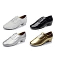 thumbnail image 2 of Zapatos de baile latino para hombre y mujer, zapatillas de baile para Tango y Jazz, marca, 2 of 5