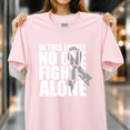 thumbnail image 1 of No One Fights Alone Brain Cancer Awareness Support Sweatshirt Unisex T-Shirt B315, S- 5XL, 1 of 4
