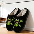 thumbnail image 5 of Frog Women Men Memory Foam Fuzzy Slippers Warm Indoor Outdoor House Shoes, 5 of 9