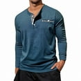 thumbnail image 2 of RMGVDSD Golf Shirts for Men Casual Collared Golf Shirt Comfortable Breathable Long Sleeve T-Shirt Henry Shirts Leisure Tops Fashion Knit Golf Shirt, 2 of 7