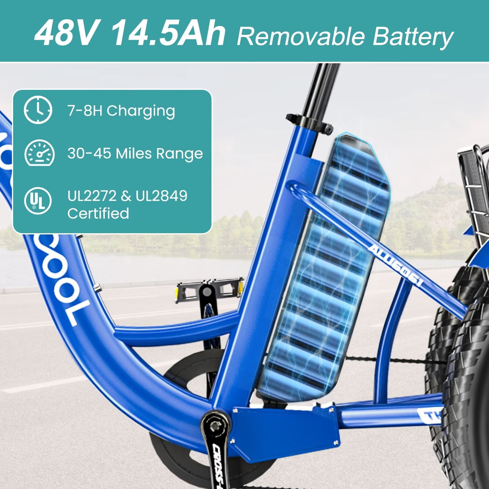 Lilypelle 7-Speed Electric Tricycle with 20" x 4" Fat Tires for Adults,500W 48V 14.5Ah Lithium Battery ,3 Wheels Electric bike with Front & Rear Basket for Men, Women，Senior