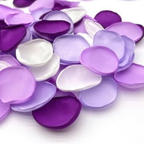 400Pcs Rose Petals for Wedding Decor Lavender Purple Silk Petals Flower Girl Scatter Petals for Aisle Table Centerpieces Reception, Bridal Shower Proposal Party Romantic Night E-lavender Purple