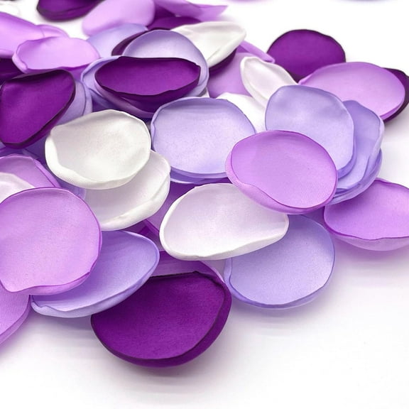 400Pcs Rose Petals for Wedding Decor Lavender Purple Silk Petals Flower Girl Scatter Petals for Aisle Table Centerpieces Reception, Bridal Shower Proposal Party Romantic Night E-lavender Purple