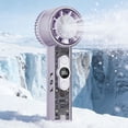thumbnail image 2 of Sentmoon Mini Fans Travel Fans Portable Digital Display Transparent Coolings High-speed Mecha Fan Outdoor Lighting Stepless Speed Adjustable Handheld Fan, 2 of 10