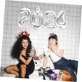 thumbnail image 5 of 16 Inch 2024 Number Foil Balloons Colorful Aluminum Foil Balloon for Festival Christmas Party Home Decor New Year(9Pcs), 5 of 5