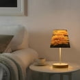 thumbnail image 6 of BZSMCE Table Lamp Creative Golden Garden Blooms Pattern Simple Pattern Night Light, 6 of 8