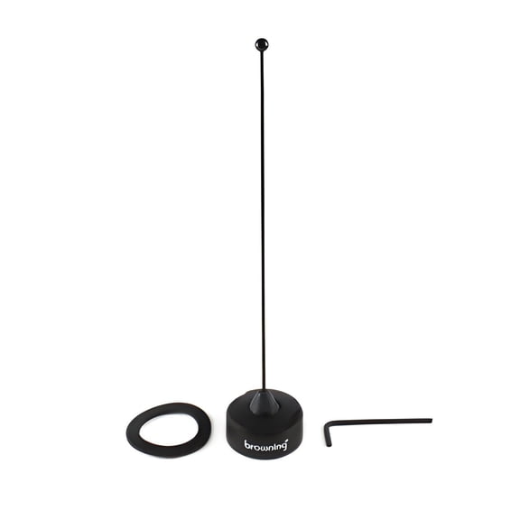 Black Mobile Radio Antenna UHF 450-470MHz Tunable 1/4 Wave Design NMO Mounting Type BRPTB450