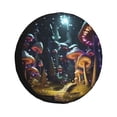 thumbnail image 1 of Balery Purple Glowing Mushroom Cubiertas para Neumáticos - Protector Resistente para Neumáticos de Camioneta, SUV, Remolque, Camper y RV-15 inch, 1 of 6