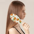 thumbnail image 3 of Orange Aesthetic Paddle Hair Brush - Gentle Detangler with Round-Tip Bristles for Frizz-Free Smoothing, Cute Kawaii Fruit Print Design for Women & Kids (Funny Orange Lover Style), 3 of 5