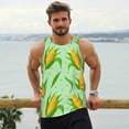 thumbnail image 6 of Pofeuu Corn 7 Print Men's Workout Tank Tops Sleeveless Muscle Gym Shirt Quick Dry-3X-Large, 6 of 7