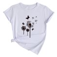 thumbnail image 1 of Tops de verano Regalos para hombre y mujer Camiseta Blusa de manga corta con estampado de verano Pompotops hfajkhk137771, 1 of 6