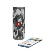 Open Box JBL Portable Bluetooth Speaker with Waterproof, Black Camo, JBLFLIP5BCAMOAM-B