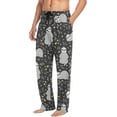 thumbnail image 5 of Top-kevin Cute Panda Pajama Pants White Black Animals Lounge Sleepwear PJs Men's Pajama Bottoms Sleep Pants S, 5 of 11