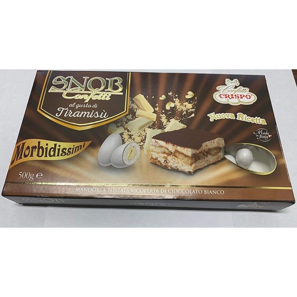 Italian Tiramisu Snob Confetti Dragées Toasted Almonds Covered with