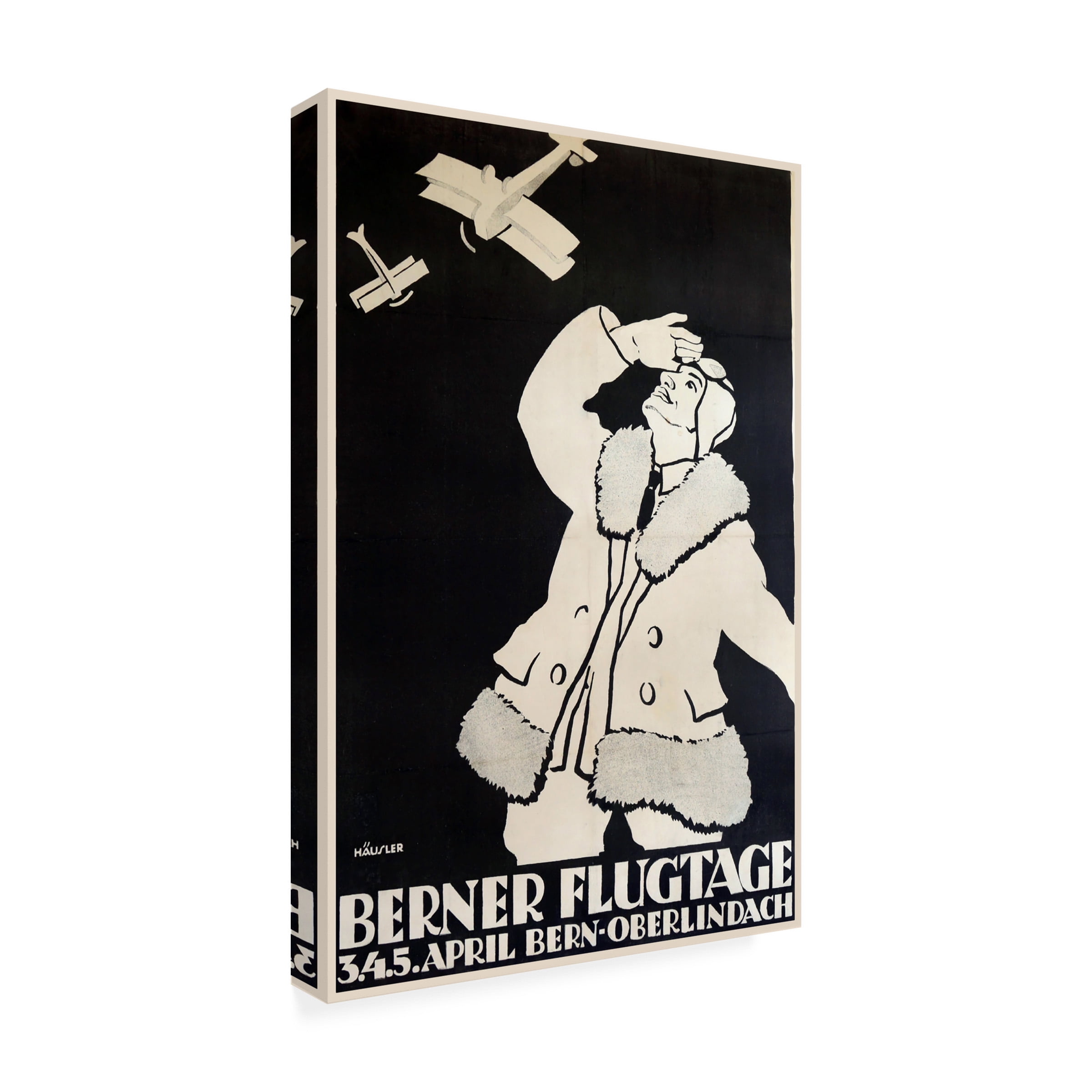 Vintage Apple Collection 'Berner Flugtage' Canvas Art
