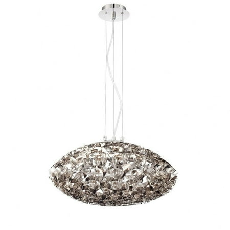 

Eurofase Lighting-26333-014-Grace Chandelier 6 Light Nickel Finish
