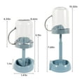 thumbnail image 3 of Porte-brosse à Dents avec Porte-Gobelet/couvercle Contient 3 Fentes Hauteur Réglable Support de Brosse à Dents Compatible avec Dentifrices et Brosses à Dents Conventionnelles, 3 of 8