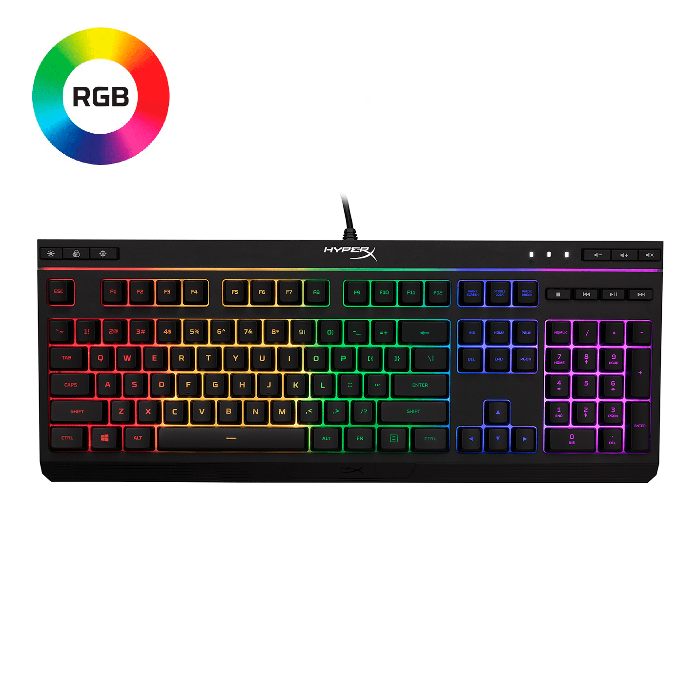 s Aluratek AGB600F L70 USB Backlit Gaming Keyboard Cable USB Windows Lock Key Hot Key