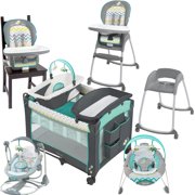 Ingenuity Ridgedale Collection Playard, Swing, High Chair, and Bouncer Value Set