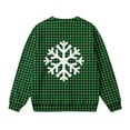 thumbnail image 6 of Lorytime Kids Sweatshirt for Christmas Unisex Snowflakes Shirt Crew Neck Long Sleeve Pullover Soft Tops Green 7 Years, 6 of 7