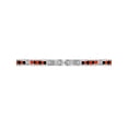 thumbnail image 2 of Stainless Steel Link Wristband Evil Eye Protection Beaded Elegua Bracelet 8", 2 of 4