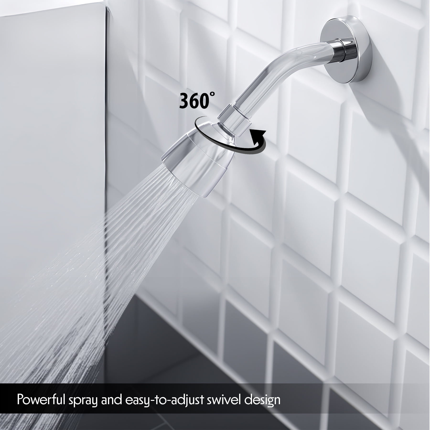 WMF Metal Silver 2 Handle Tub and Shower Faucet