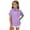 Y73-Purple, variant on YUQIN Girl's Tops Classic Solid Color Short Sleeve Shirts For Girls Button Down Shirt Casual Blouse Everyday Solid Color Fashion Top Versatile Tee Shirts