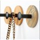 thumbnail image 2 of Set of 4 Durable Wooden Hooks for Waterproof Wall Hanging Storage Solutions, 2 of 2