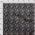 thumbnail image 3 of oneOone Polyester Spandex Black Fabric Floral Craft Projects Decor Fabric Printed By The Yard 56 Inch Wide, 3 of 5