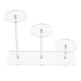 thumbnail image 1 of 1 Set Clear Acrylic Multi-Layer Display Holder For Action Figure Jewelry And Cupcake Dessert Stand For Desktop Or Closet Organization, 1 of 6