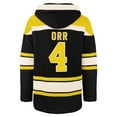 thumbnail image 3 of Men's '47 Bobby Orr Black Boston Bruins Retired Player Name & Number Lacer Pullover Hoodie, 3 of 3