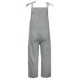 thumbnail image 2 of Annhoo Women's Summer Bib Overalls Striped Tie Straps Sleeveless Jumpsuits Casual Loose Rompers with Pockets, 2 of 6