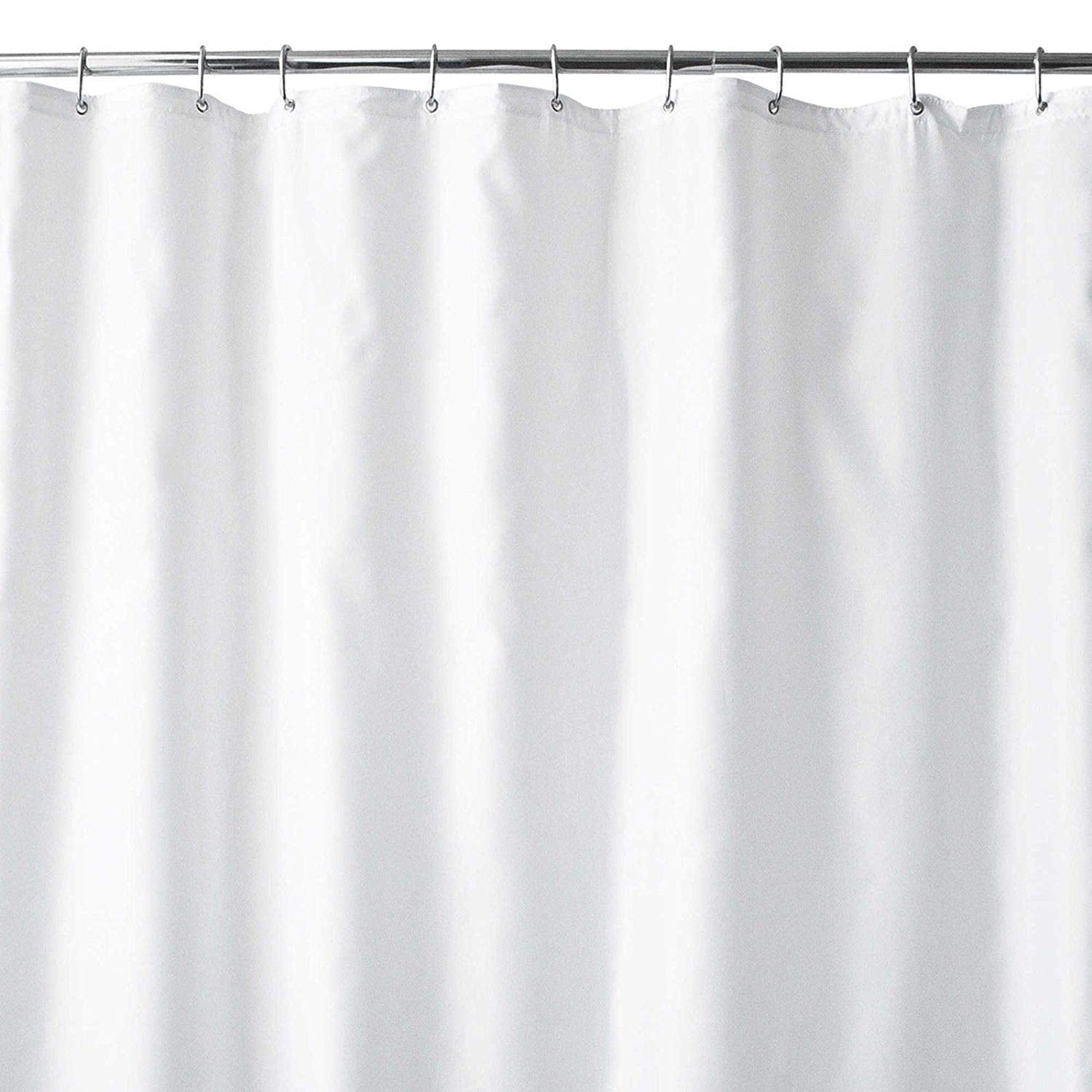 Wamsutta 70Inch x 72Inch Fabric Shower Curtain Liner with Suction