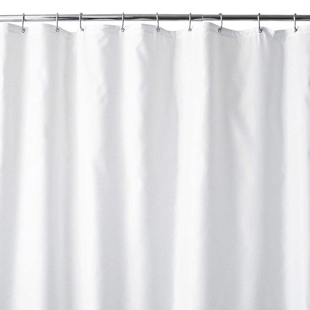 Wamsutta 70Inch x 72Inch Fabric Shower Curtain Liner with Suction
