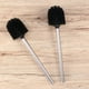 thumbnail image 3 of EeaseMX Cepillo de inodoro con mango de acero inoxidable duradero, 2 unidades, para limpieza de baño (negro), 3 of 7