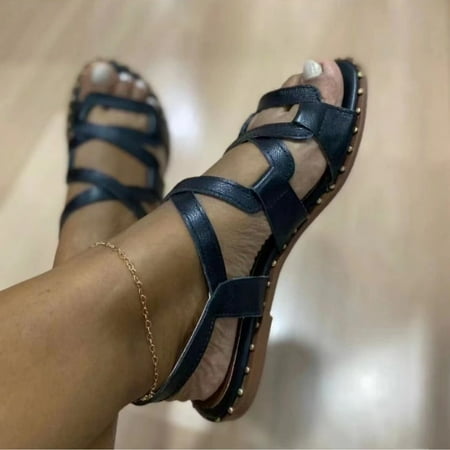 

Women s Fashion Summer Boho Flat Non Slip Sandals Beach Casual Shoes