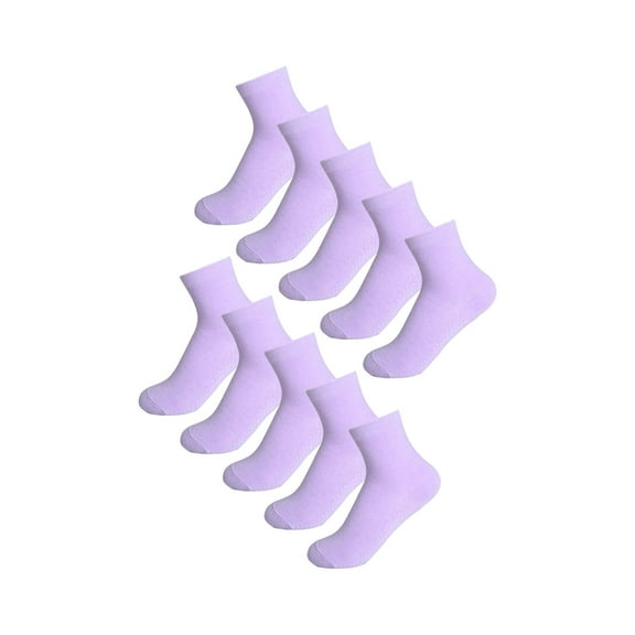 Allegra K Women's Solid Color Lightweight Stretchy Breathable Crew Socks