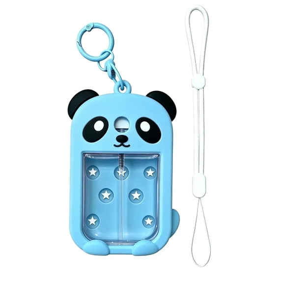 GASTROPOD Panda Hand Sanitizer Case,Compatible with 1 Fl Oz Mist | Durable Silicone Cover,Adjustable Lanyard & Keychain,Trendy Purse Charm,Everyday Travel Commute Essential,Gift for Her