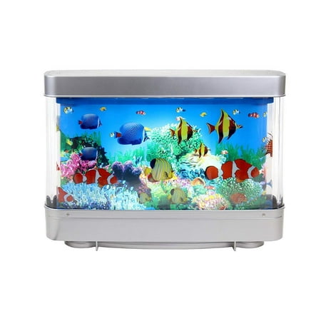 Elegantoss Virtual Moving Ocean Tropical Fish Aquarium Decorative Night