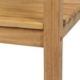 thumbnail image 3 of vidaXL Outdoor Patio Bench Garden Front Porch Chair Bench Solid Wood Teak, 3 of 29