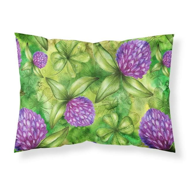 Carolines Treasures BB5756PILLOWCASE Shamrocks in Bloom Fabric Standard Pillowcase