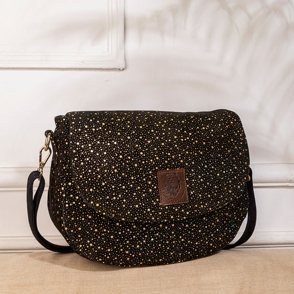 Abelardo Attica Bag - Black Sling Leather Bag