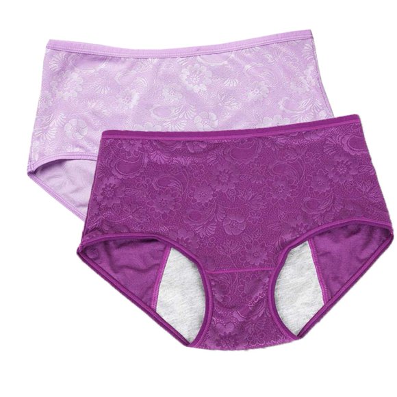 YOYI FASHION Culottes Menstruelles pour Femmes Jacquard Faciles à Nettoyer Taille US TTG/9 Lotus Violet