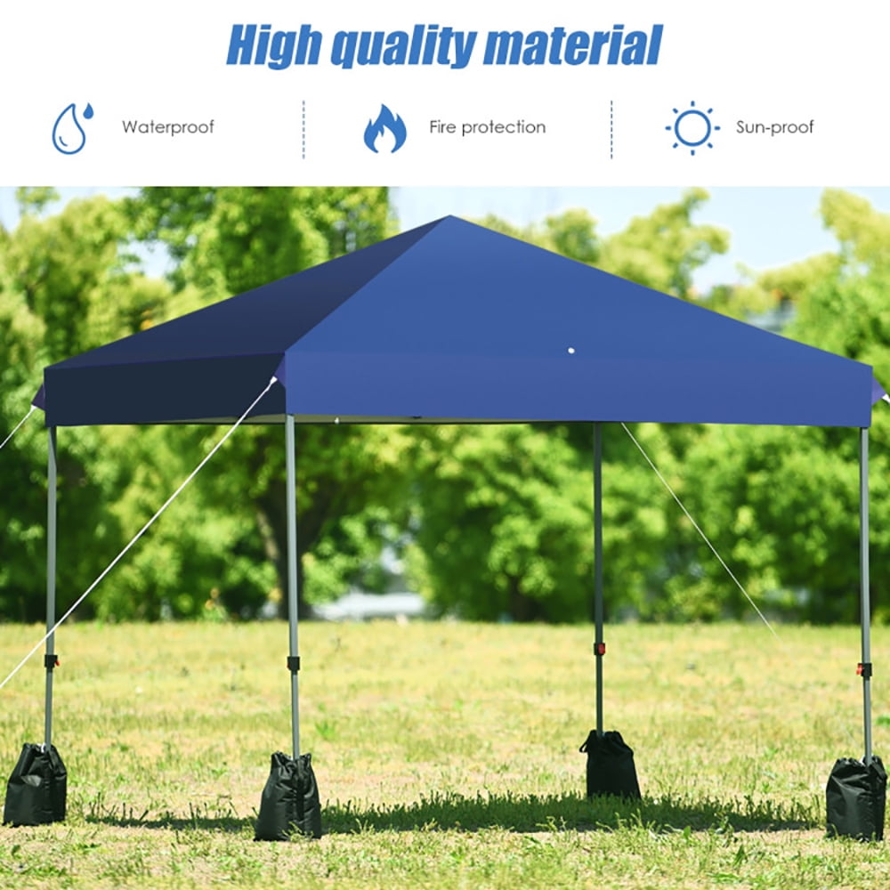 Aimee Lii 8' x 8' Outdoor Pop up Canopy Tent with Roller Bag, Gazebo Tent for Party Wedding BBQ Events, Blue Aimee Lii 8' x 8' Outdoor Pop up Canopy Tent with Roller Bag, Gazebo Tent for Party Wedding BBQ Events, Blue