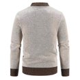 thumbnail image 3 of Mens Sweater Cardigan Full Zip Knitted Long Sleeve Sweaters Men Workout Outfits, 3 of 5