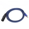 thumbnail image 1 of FLAMEEN Cordon de Microphone, 24AWG Durable Faible Perte Bonne Performance Isolation XLR Mâle à 3,5 Mm Câble Protection de l'Environnement pour Studio pour Spectacles Live, 1 of 8