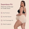 thumbnail image 4 of COMFREE 3 Pack Women's Maternity High Waist Underwear Pregnancy Soft Belly Support Panties Over Bump, 4 of 6