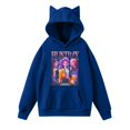 thumbnail image 1 of Pop cazadora para niña Demo-n Hunters Women's Fashion Hooded Sweatshirt Cat Ear Pullover Casual Streetwear Soft Comfortable Long Sleeve Tops for Daily Wear Spring Fall Winter （Blue）, 1 of 4