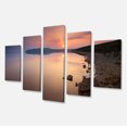 thumbnail image 2 of Beautiful Sunrise over Tranquil Sea - Seashore Canvas Art Print, 2 of 3